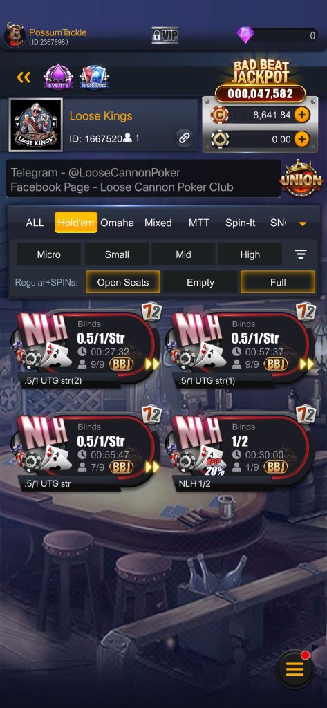 This is the lineup of games for Wednesday night. As you can see, there’s a larger-than-usual selection of PLO games compared to NLHE. These games often grow bigger and more intense as the night progresses